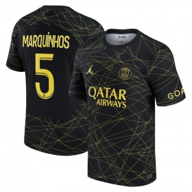 Goedkope Paris Saint Germain MARQUINHOS 5 Jordan Vierde Shirt 2022-23